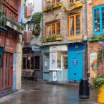 Colourful corner in centre of London.