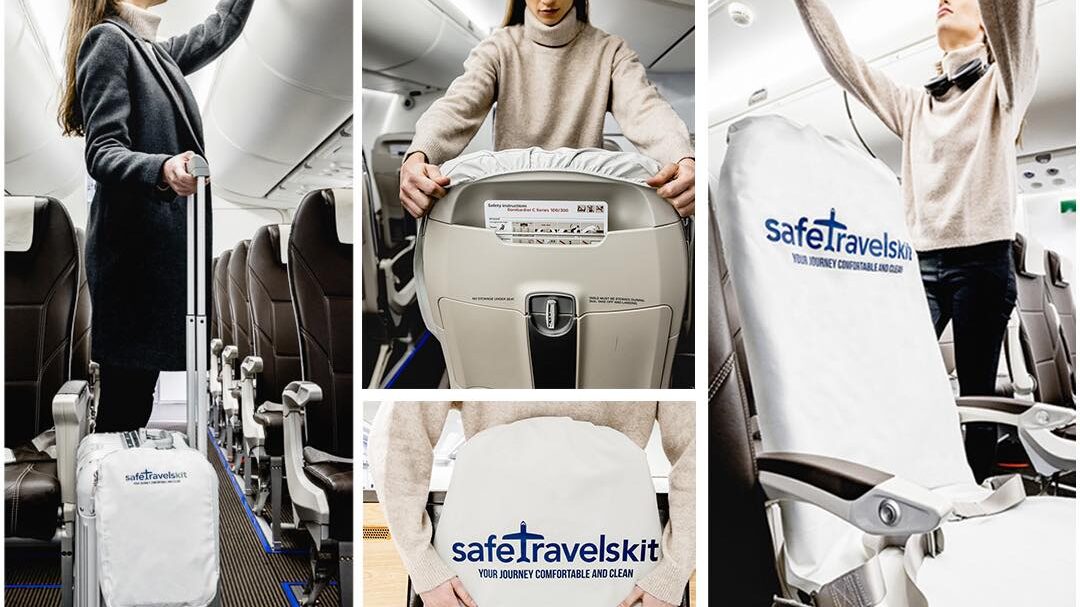 Unique sustainable gifts airplane seat cover.