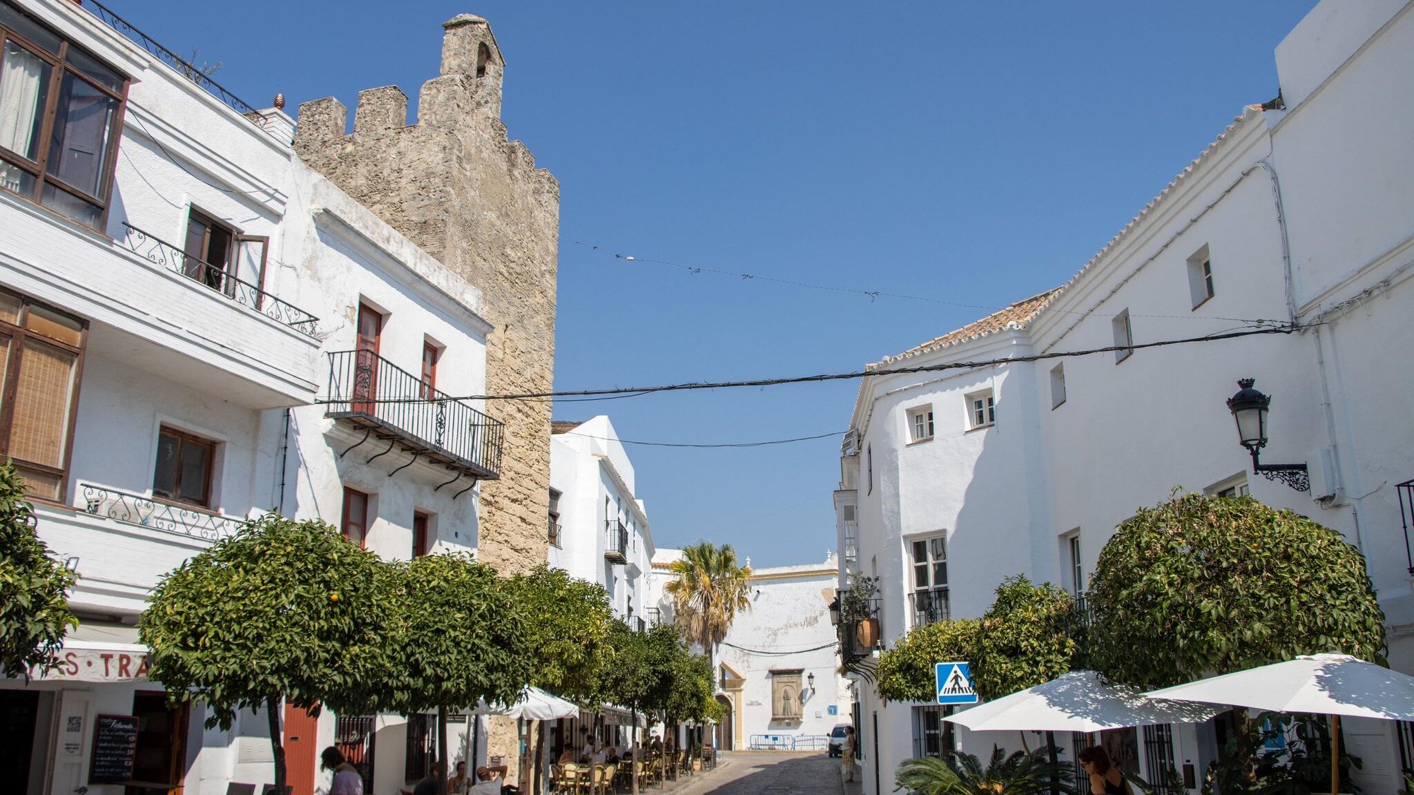 Street leading from main plaza in Vejer.