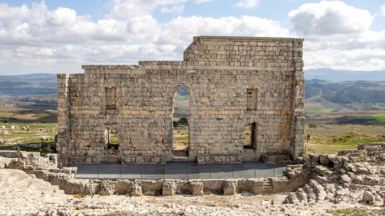 Reconstructed Roman amphitheatre in Spain.