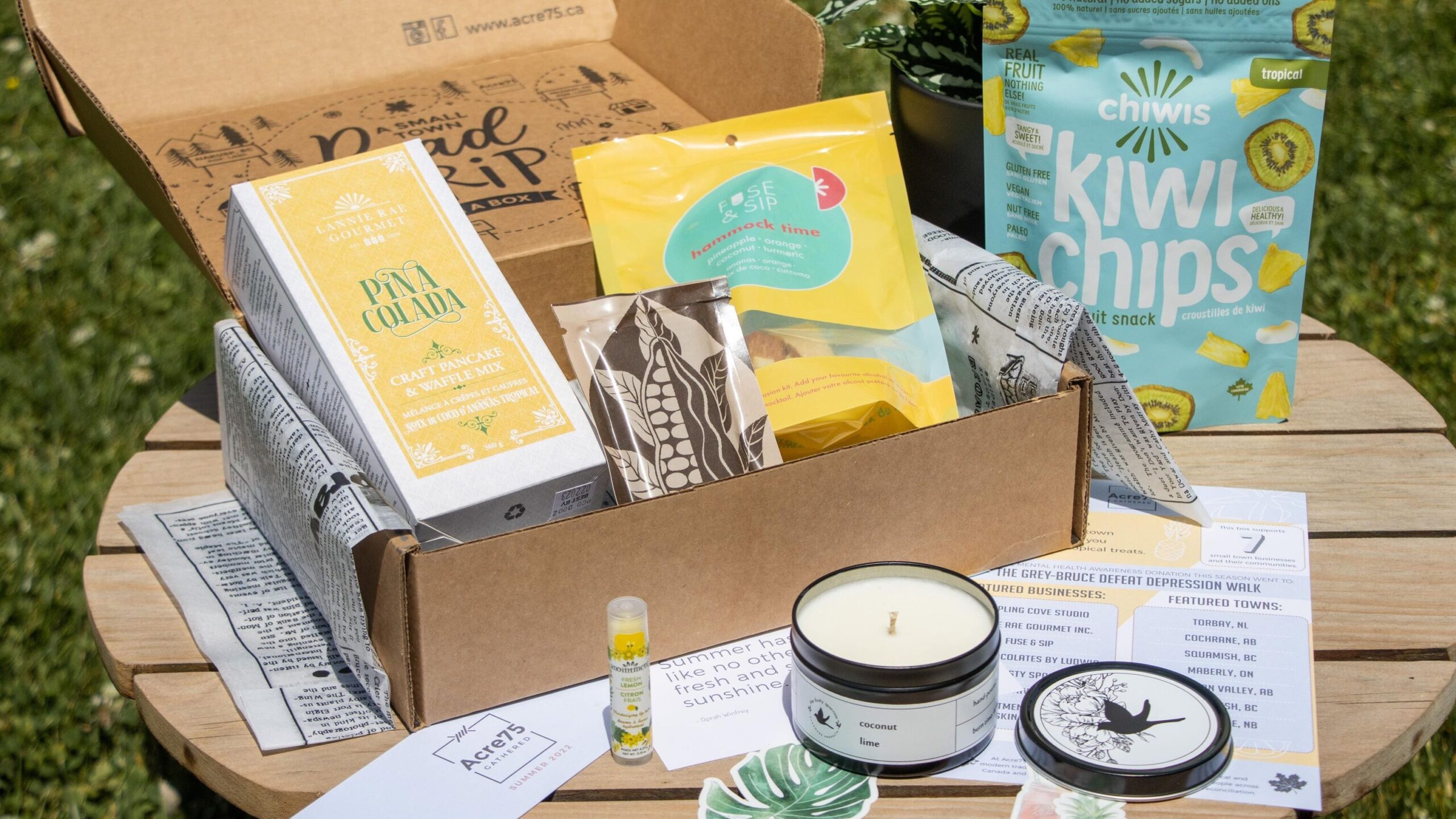 Canadian based subscription boxes with summer goodies.