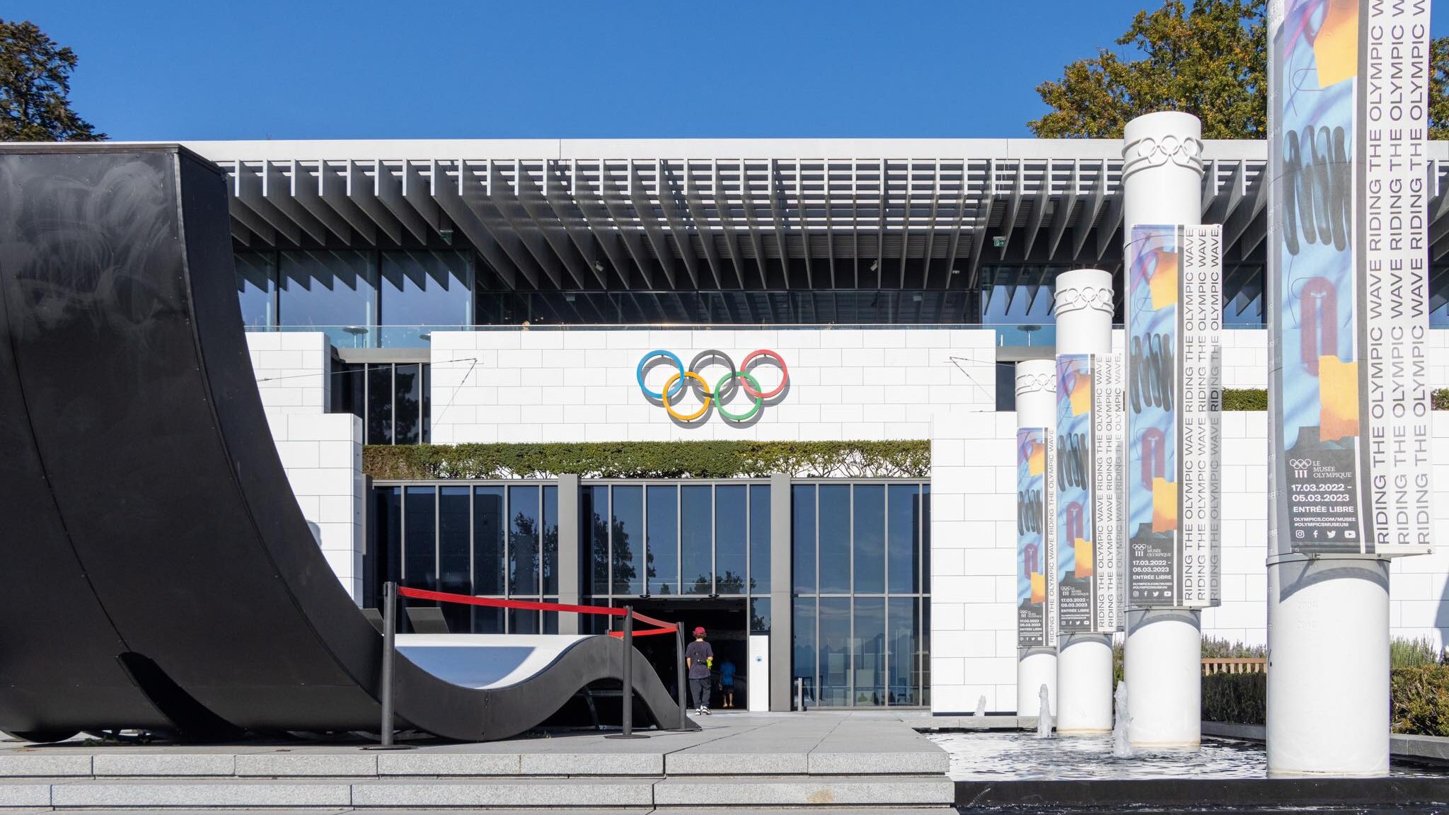 Exterior of Olympic Museum in Lausanne.