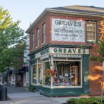 Side of historic shop in Niagara.