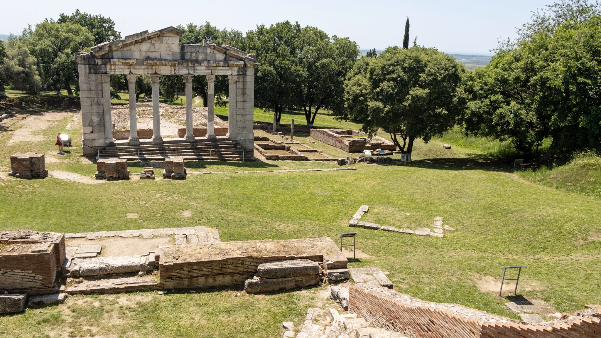 Ancient Roman ruins in Albania. 