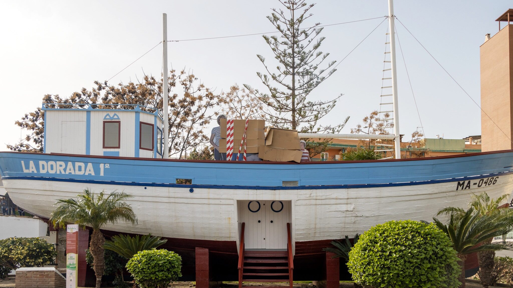 Old boat used in TV series.