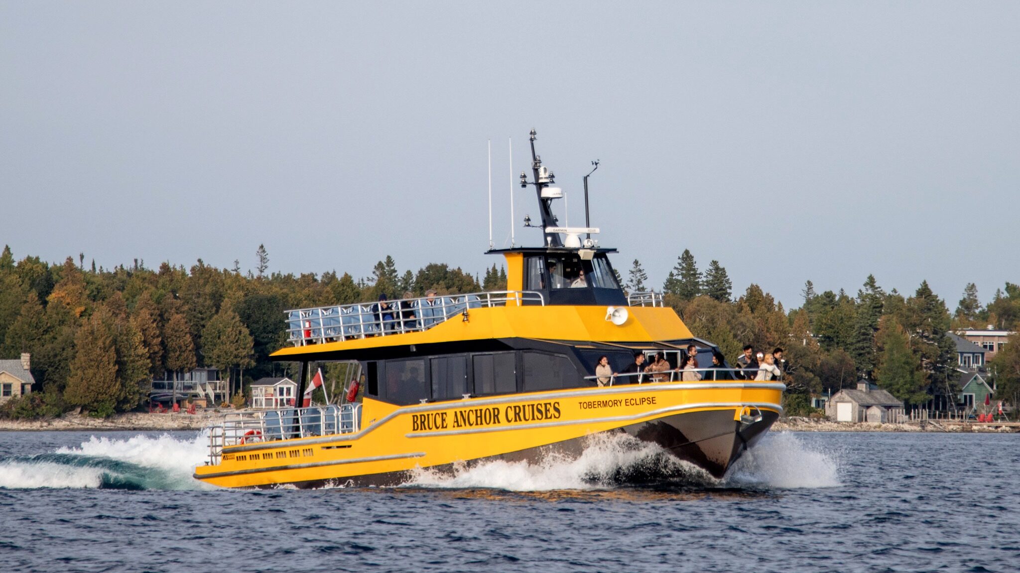 Yellow boat on lake unique Ontario experiences.