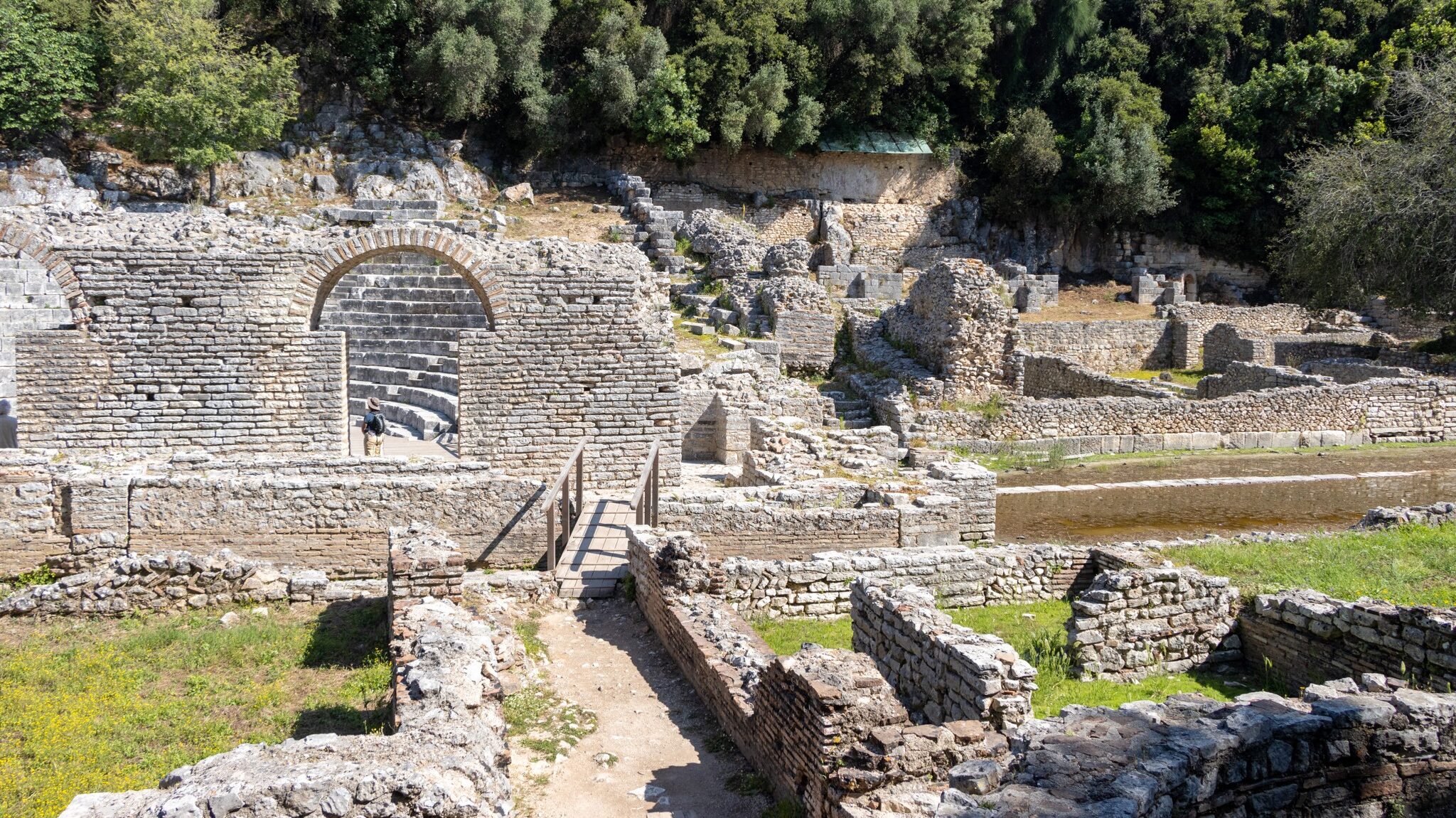 Ancient ruins of town in Albania.