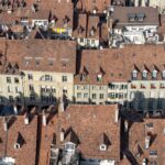 View of rooftops in Bern's old town, best photo spots in Bern.