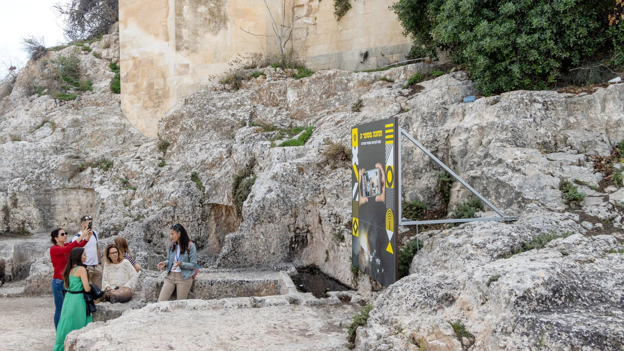 Cave complex in city of  Jerusalem.