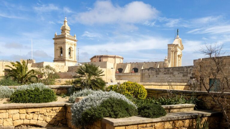 View of citadel in Victoria, Gozo.