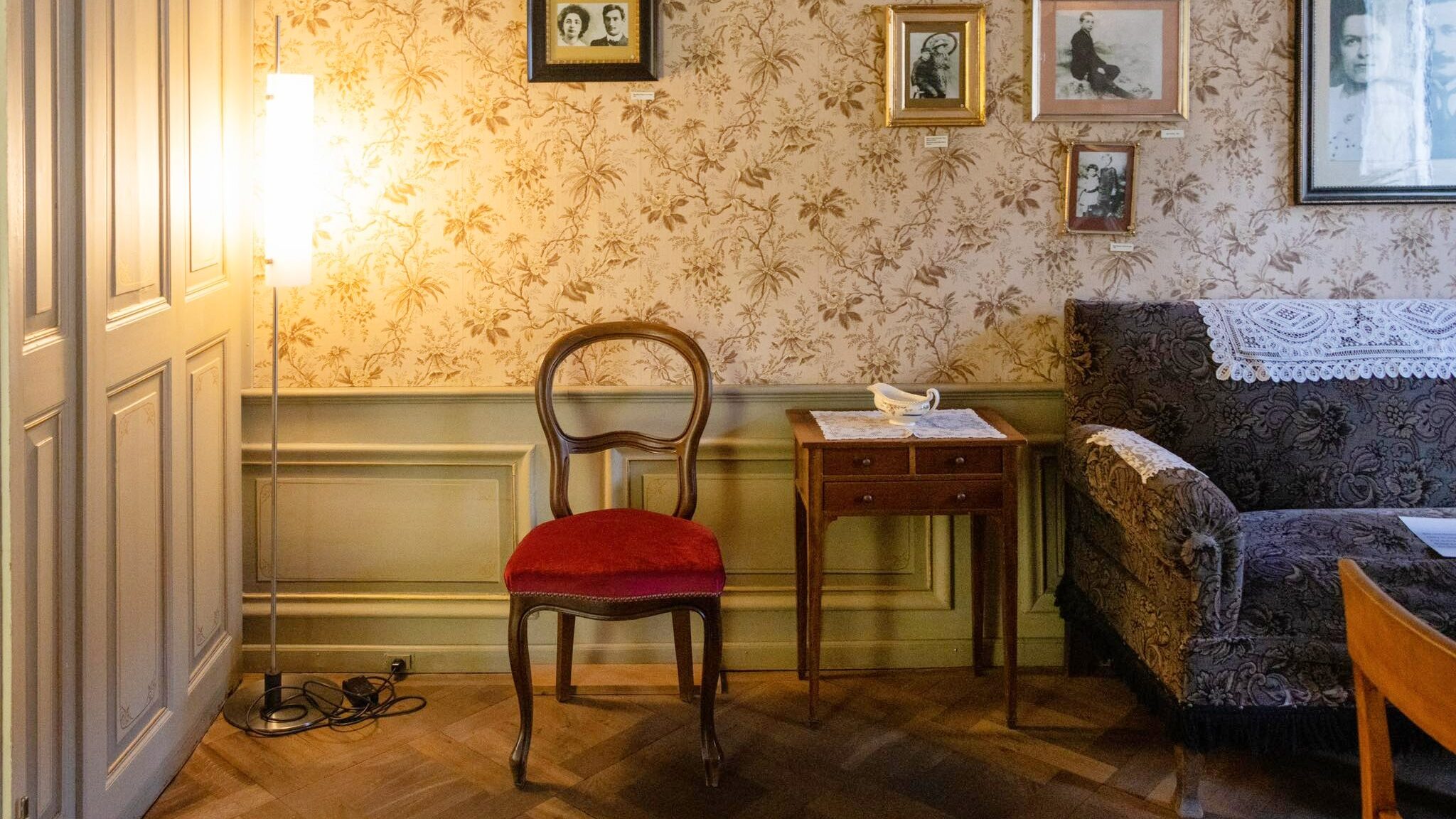 Recreated room inside Einstein's house in Bern.