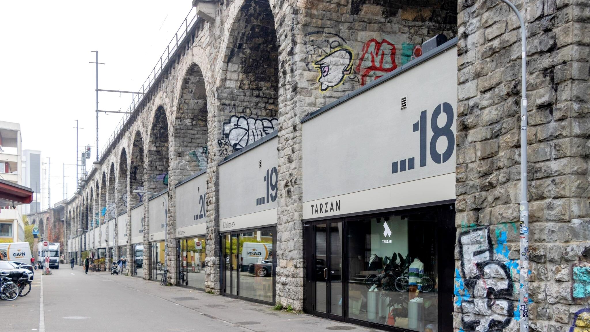 Old viaduct turned into artisan shops.