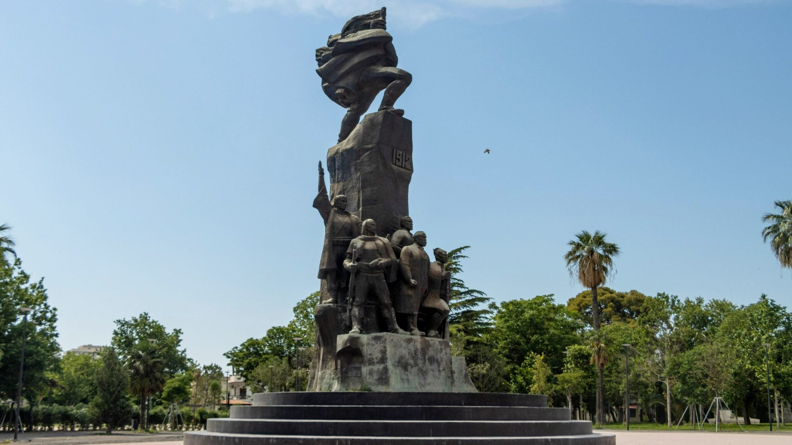 Large monument to independence in Vlore.