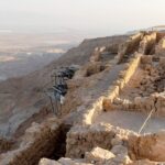 View of the ruins of Masada in Israel.