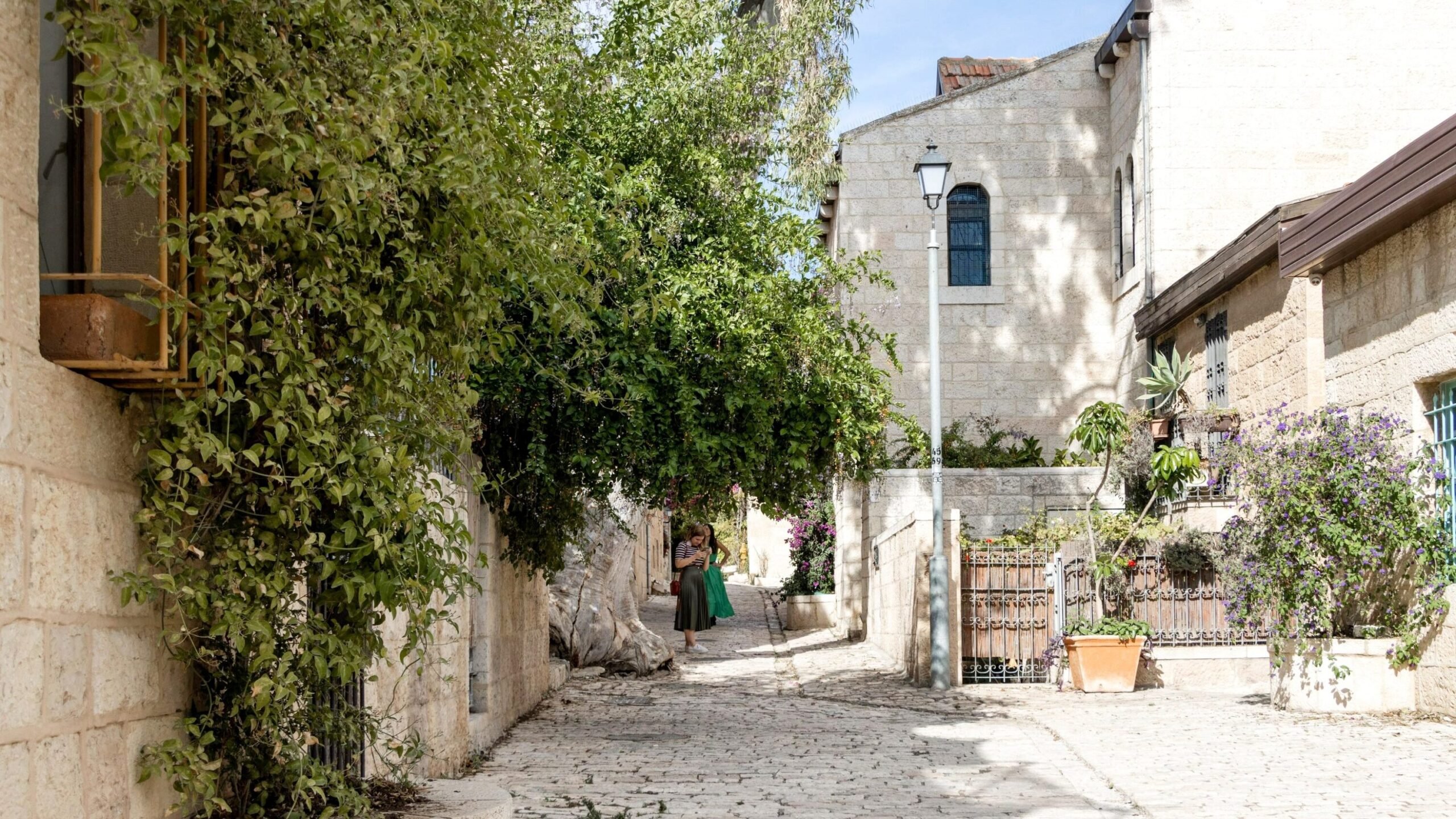 Street outside the old city of Jerusalem.