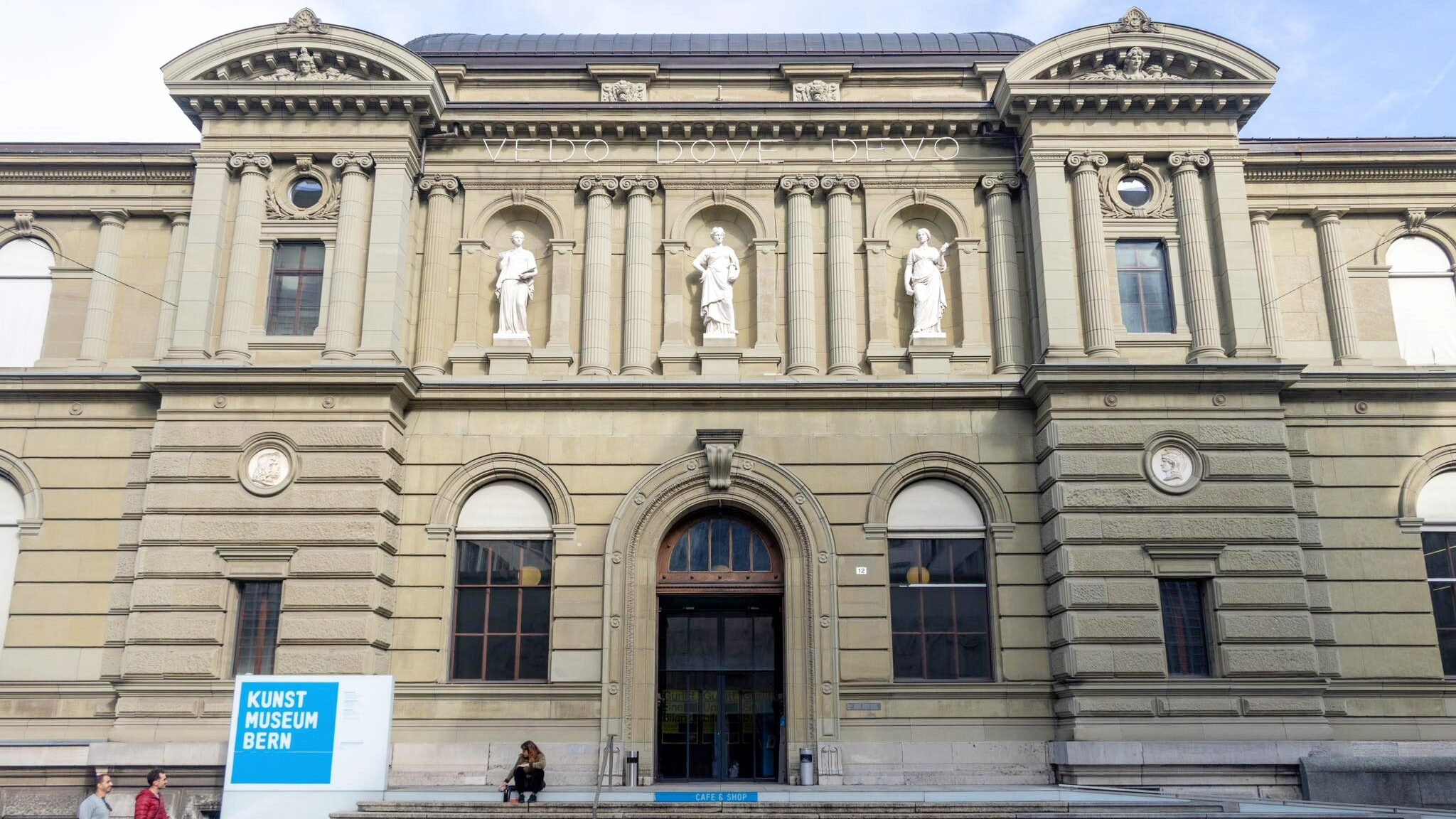 Exterior of museum in old town Bern.