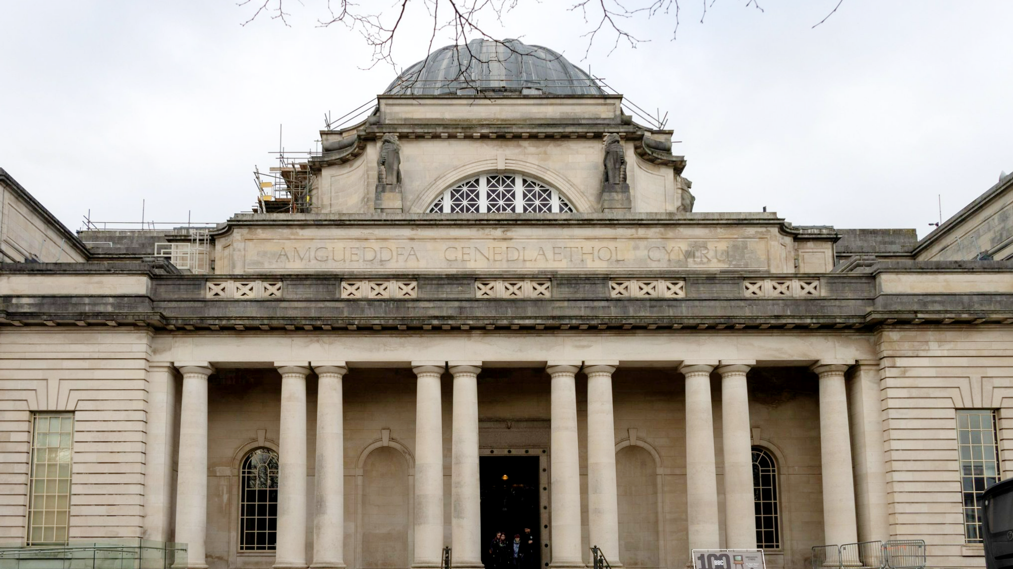 Large museum building in Cardiff.