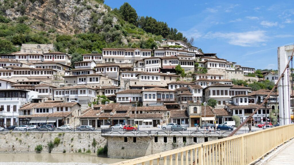 View from bridge things to do in Berat.