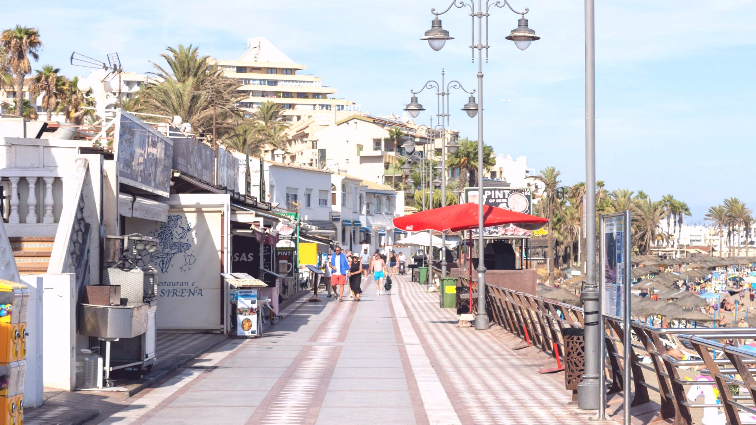 Promenade lined with restaurants things to do in Benalmadena.