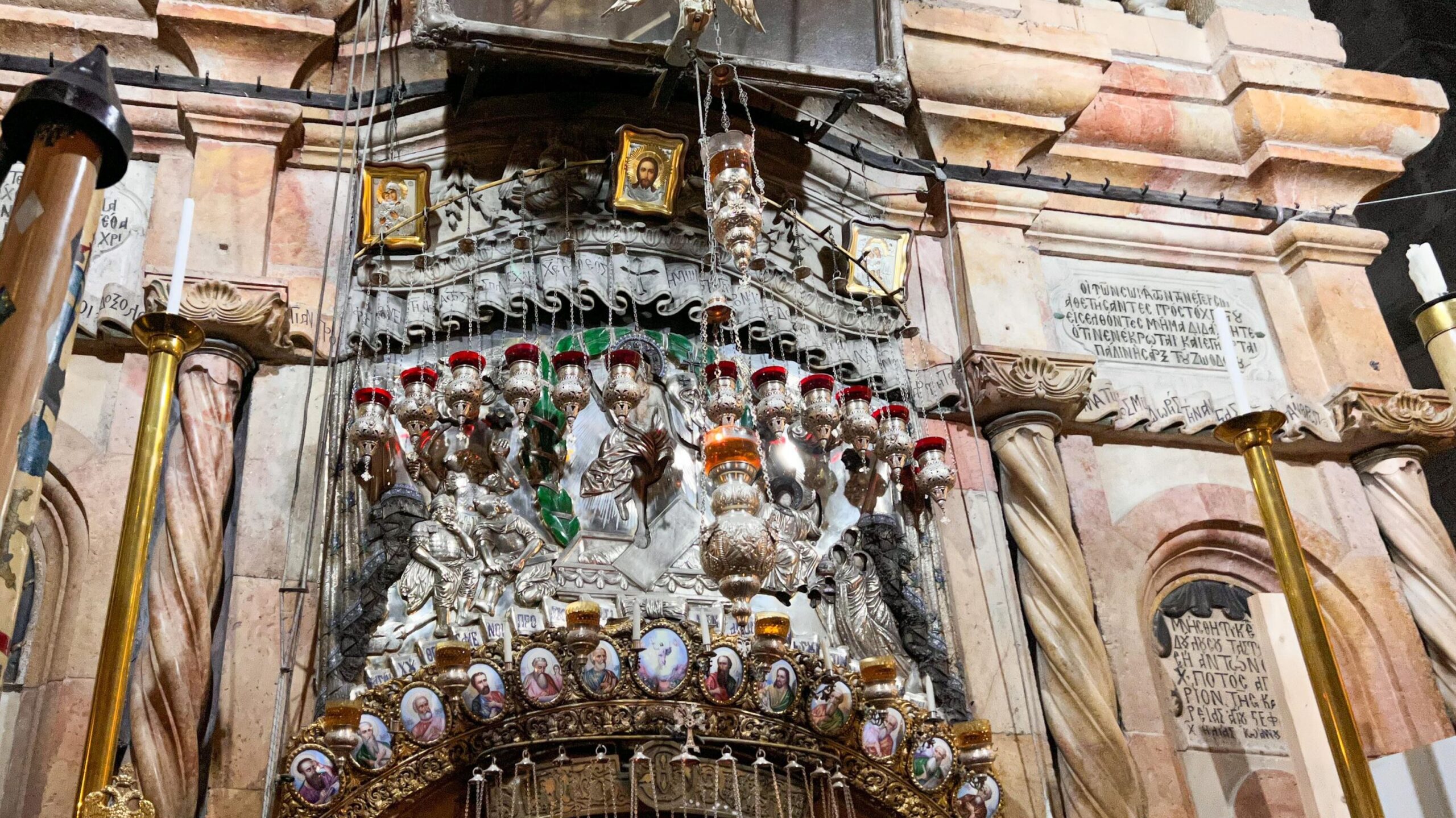 Tomb of Jesus inside Holy Sepulchre. 