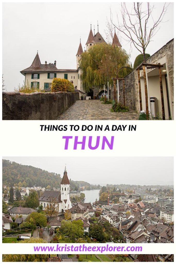 Thun castle and view of town from tower.