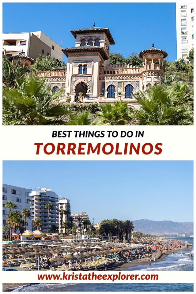 Villa on hill and view of coastline in Torremolinos.