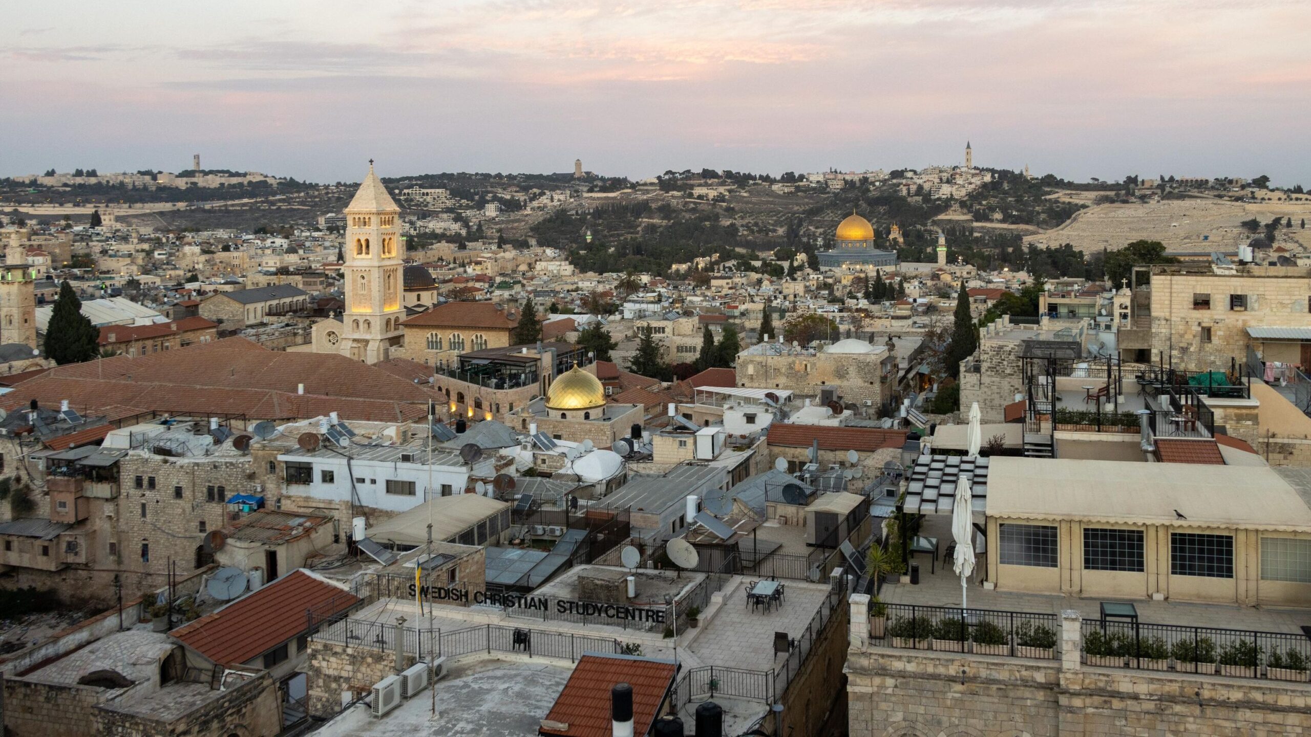 View of the Old City of Jerusalem from the Tower of David.