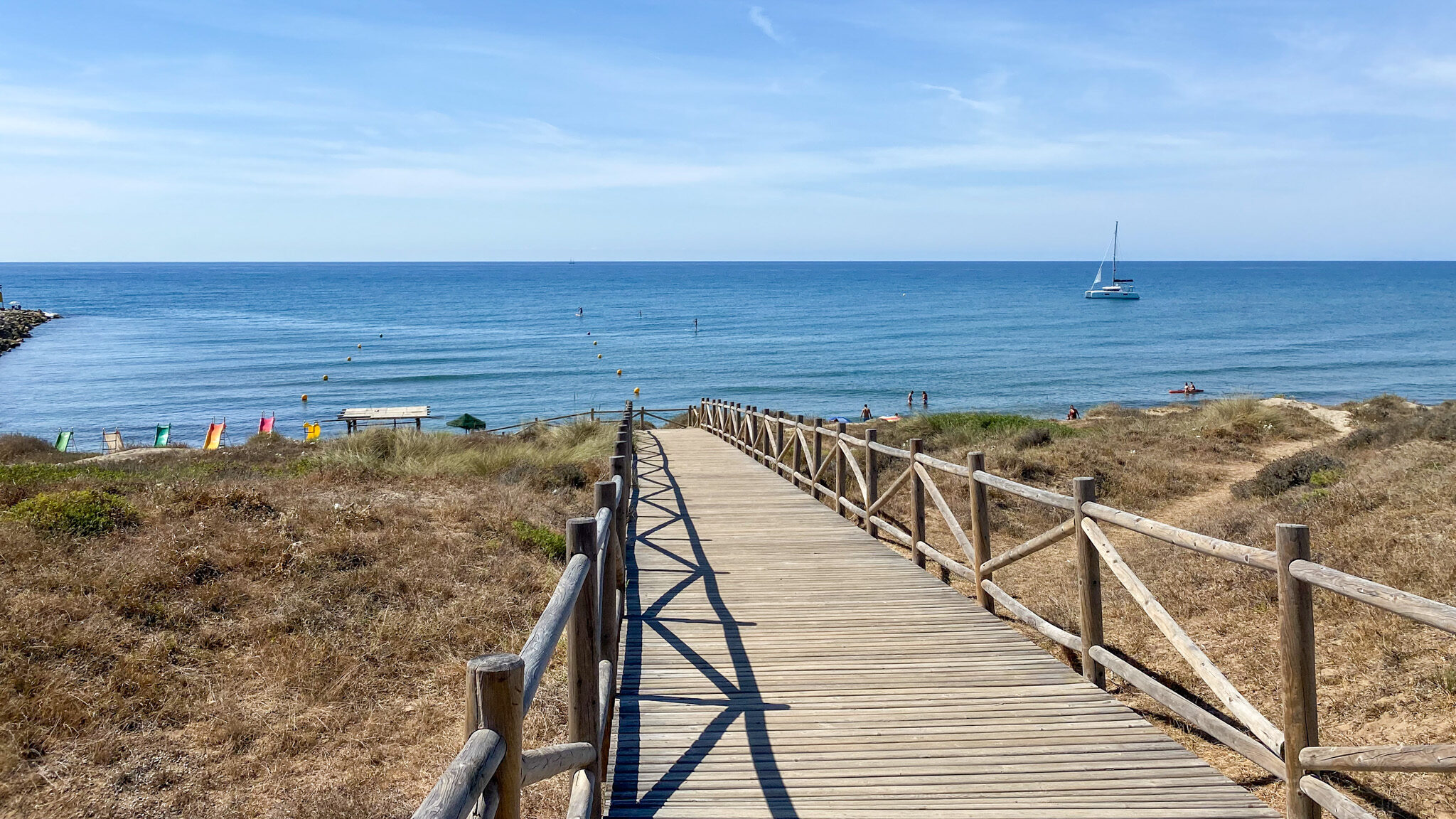 Boardwalk leading to beach things to do in Marbella.