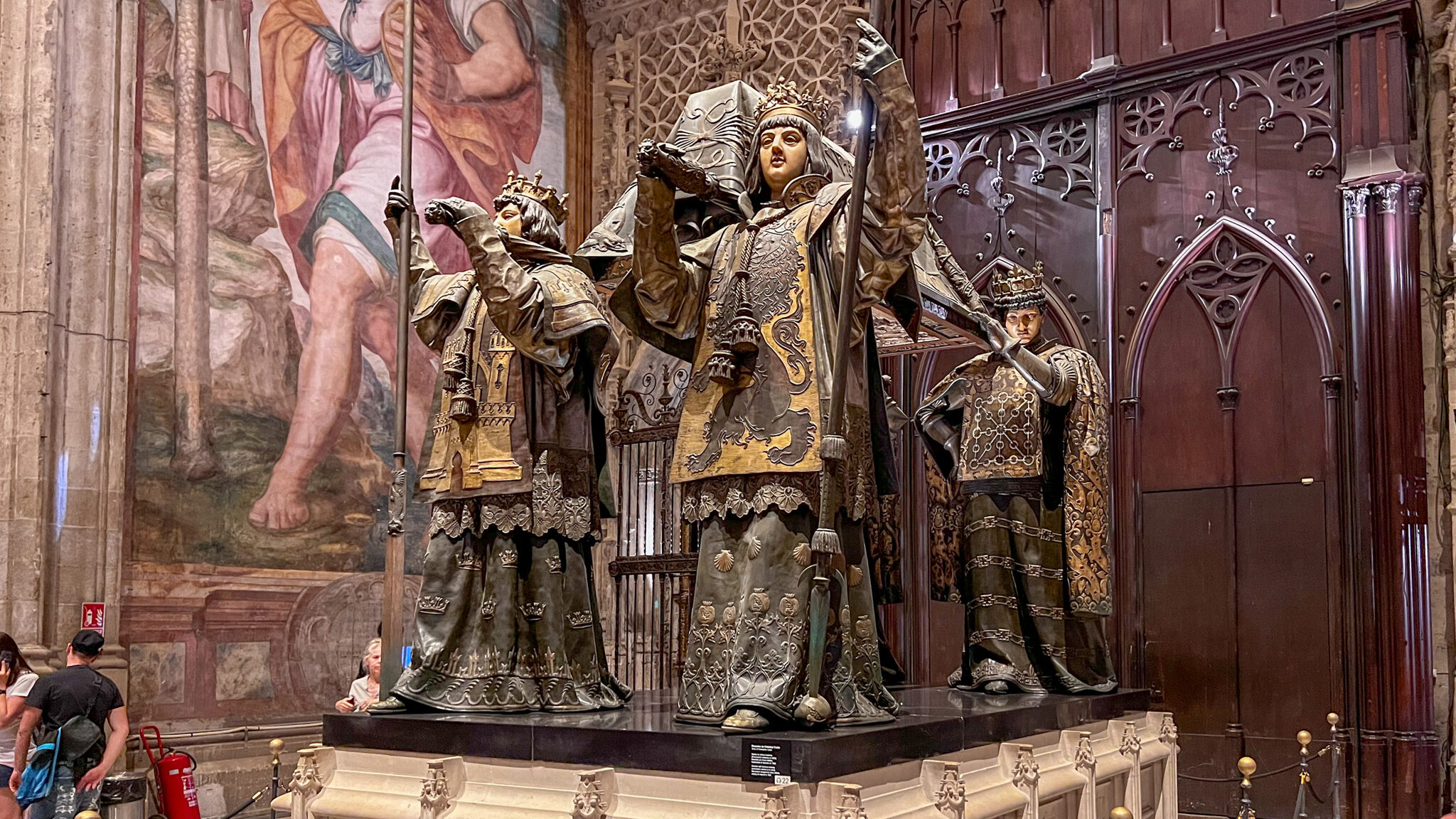 Marble tomb of Christopher Columbus.