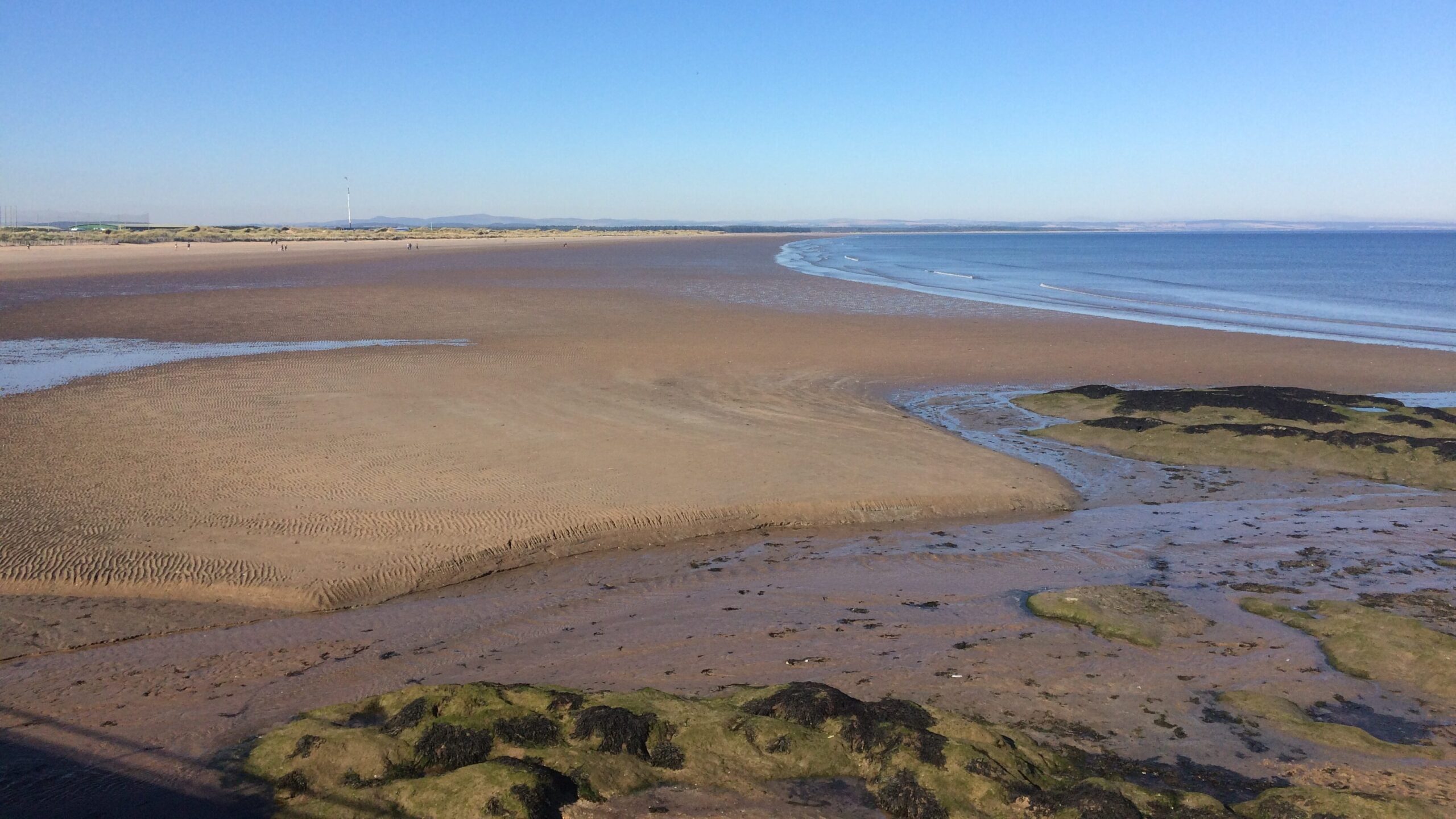 View of West Sands beach in St Andrews.