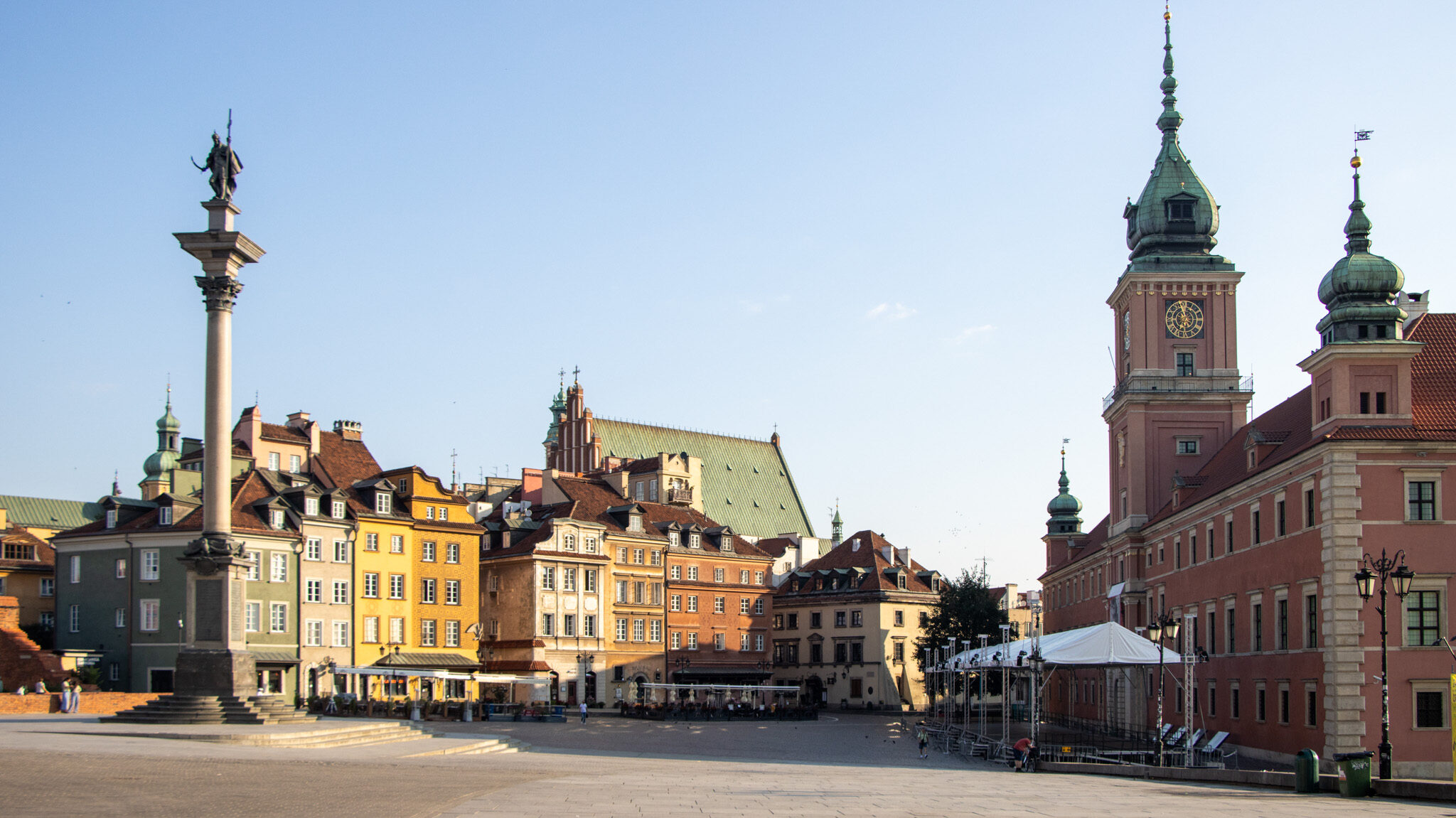 Castle square in Warsaw old town.