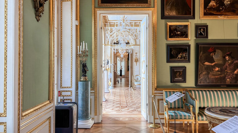 Corridor inside summer palace in Warsaw.