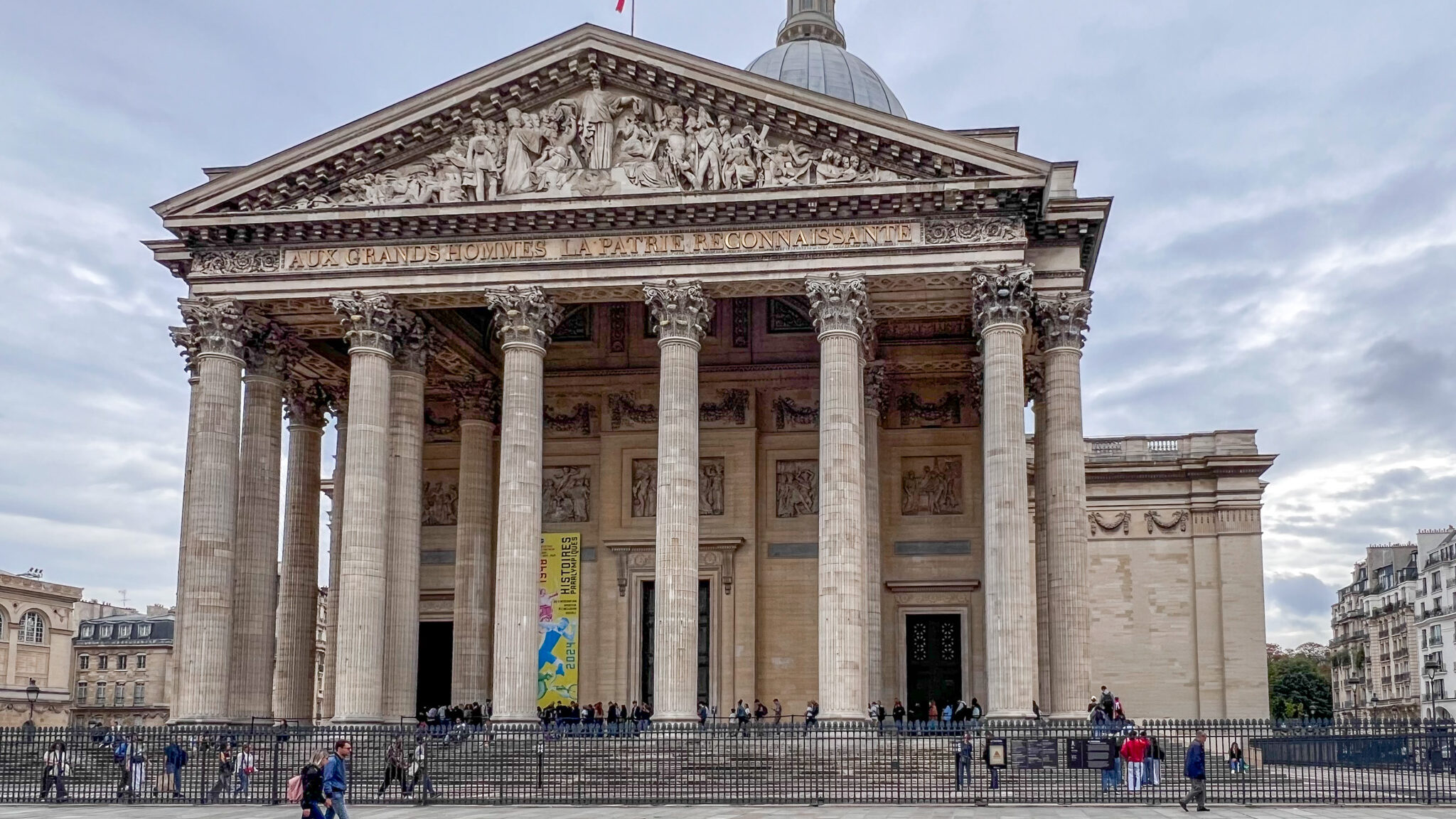 Front of the Pantheon in Paris.