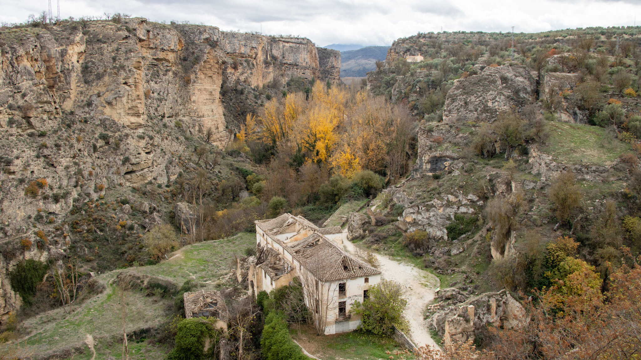 View of canyon in Alhama de Granada.