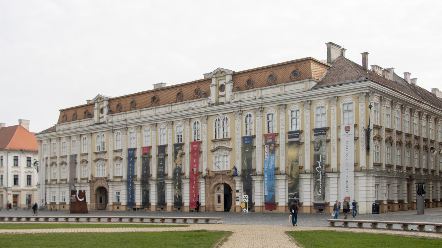 Baroque palace in Timisoara turned into art museum.