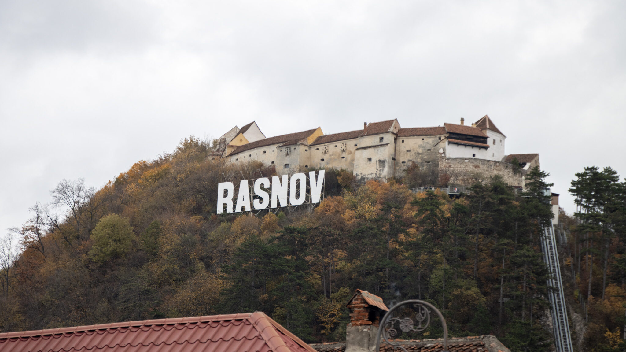 Rasnov Citadel Romania | Krista the Explorer View of a citadel on a hill things to do in Transylvania.
