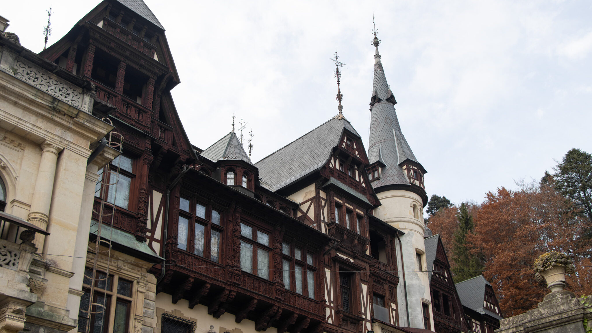 Peles Castle and Pelisor Castle Romania | Krista the Explorer Exterior of Peles Castle in Romania.