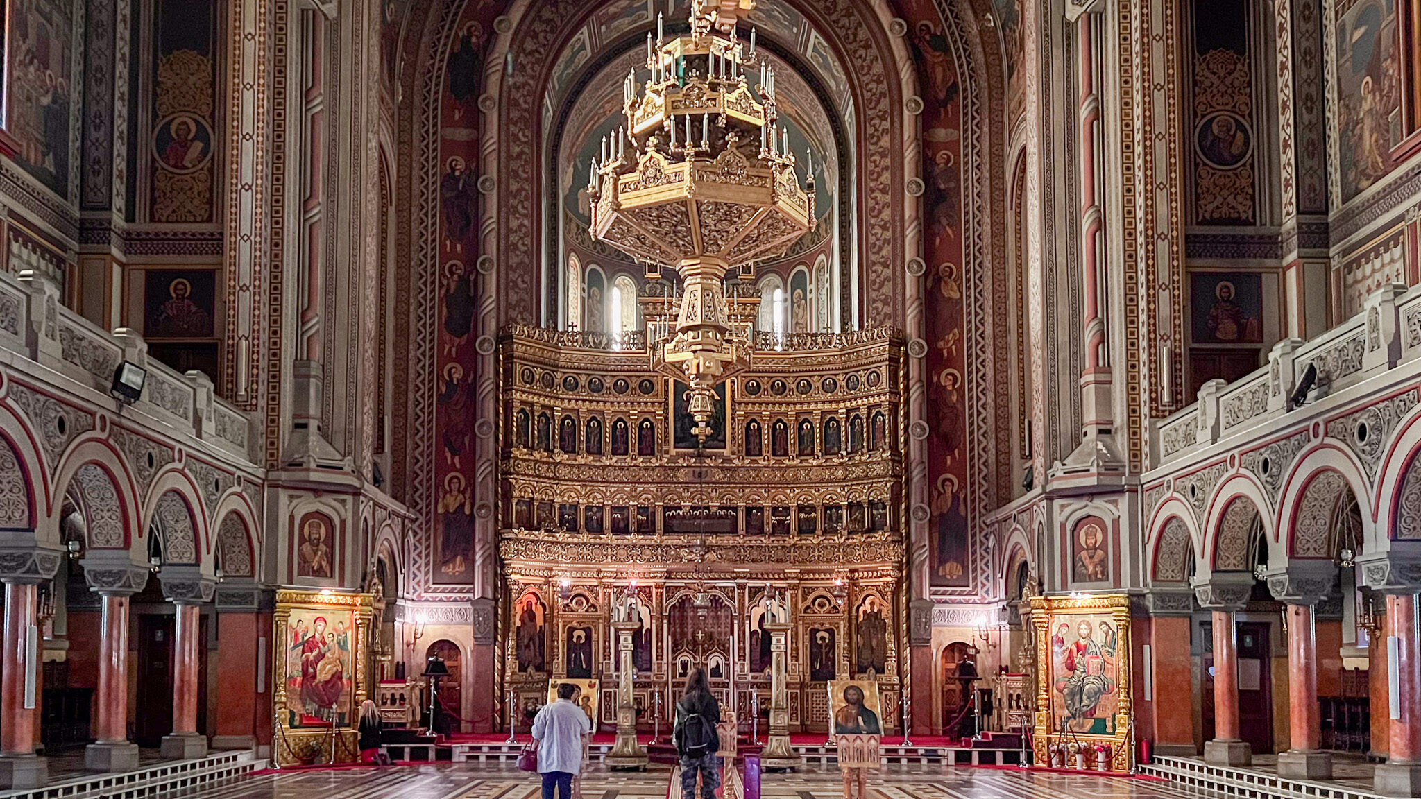 Interior of Metropolitan Cathedral in Timisoara.