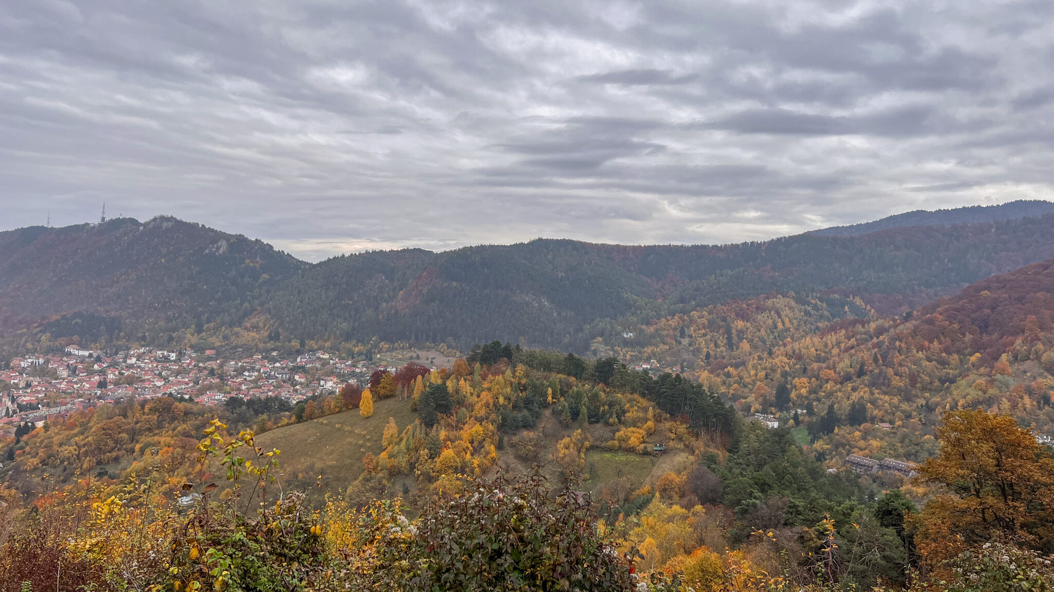 Rucar Bran Pass Romania | Krista the Explorer View of city from a driving pass in Romania.