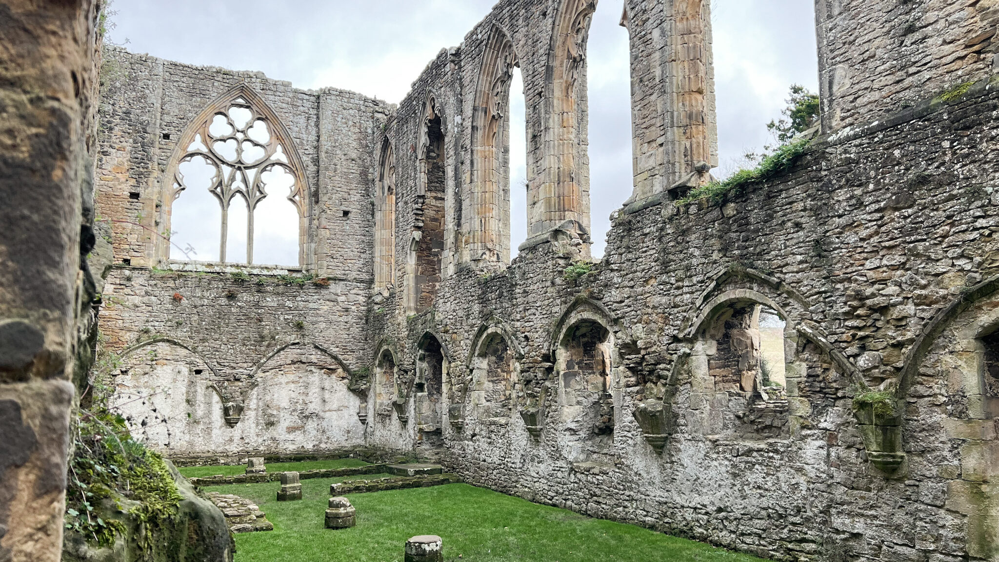 Ruins of medieval abbey in Yorkshire.