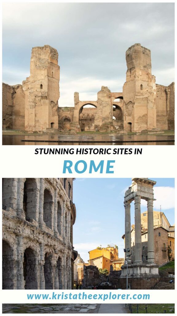 Ruins of Roman bath and ruins of theatre and temple.