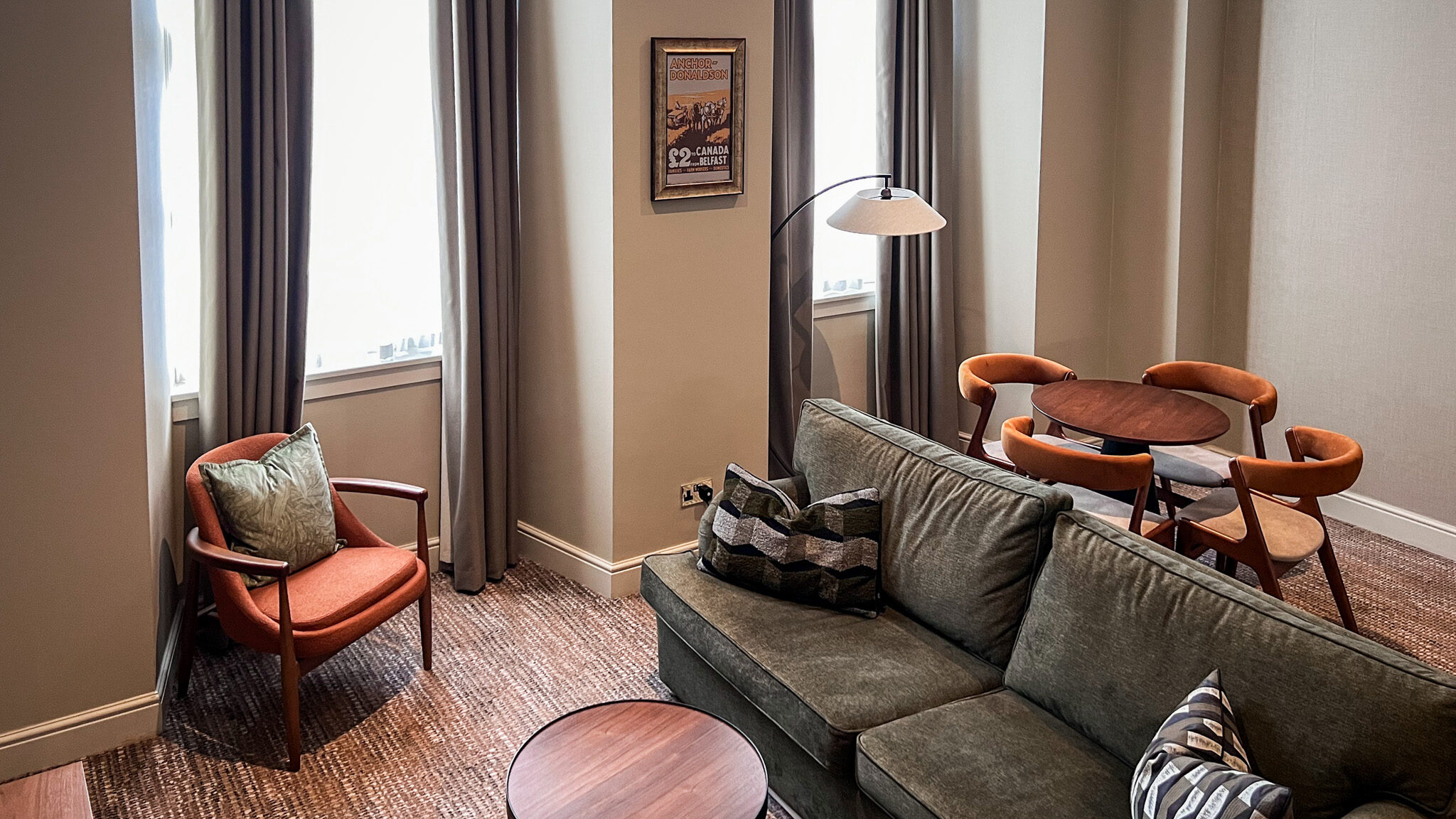 Native Glasgow | Krista the Explorer Spacious living room in aparthotel in Glasgow.