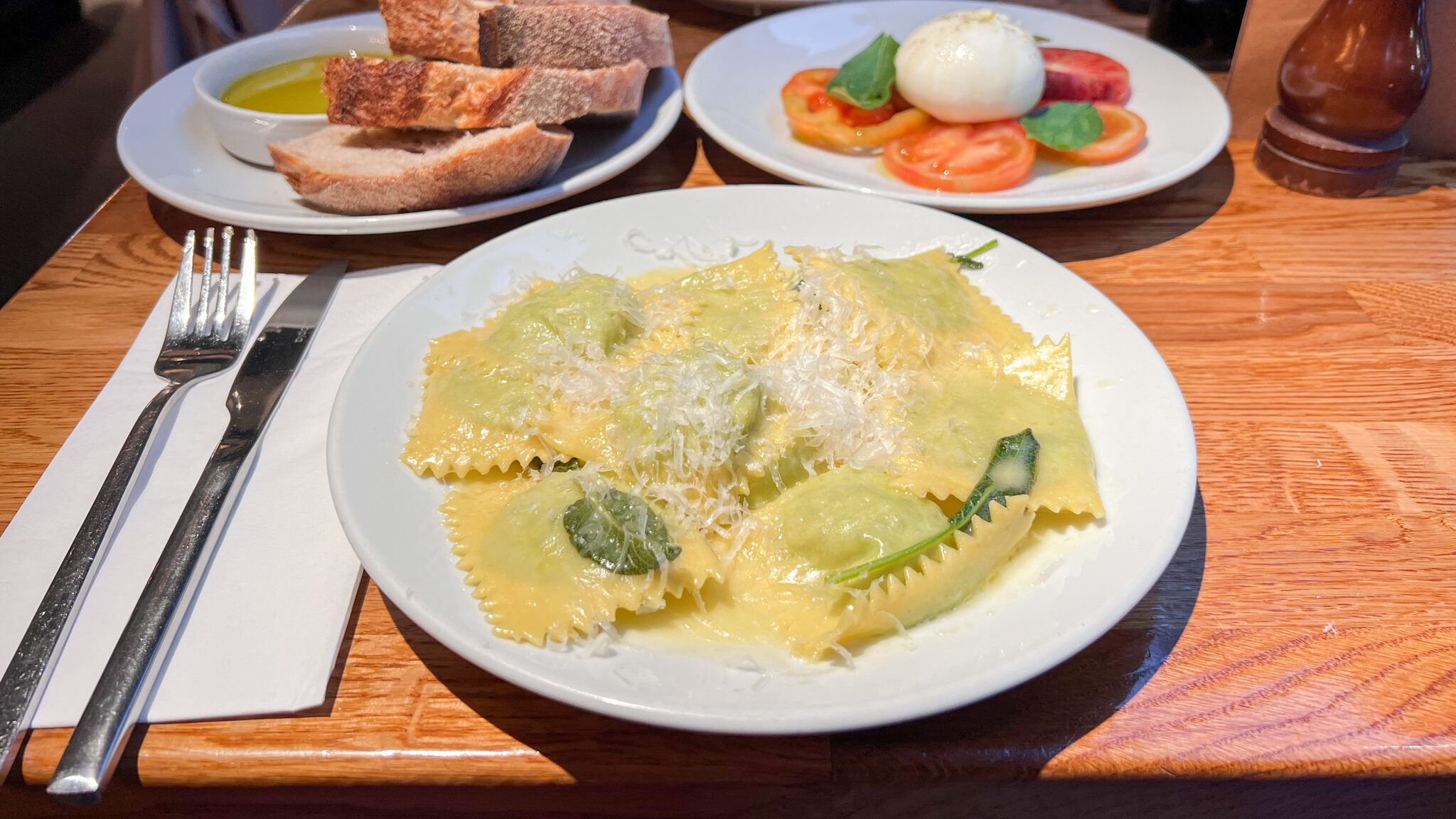 Sugo Pasta Glasgow | Krista the Explorer Fresh plate of ravioli at restaurant.