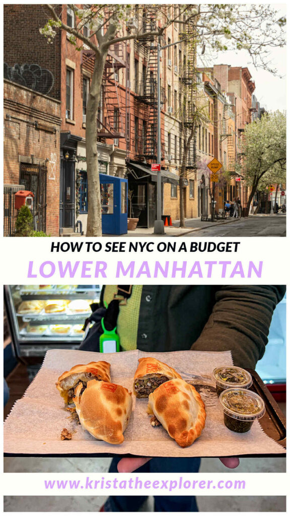 Lower Manhattan | Krista the Explorer Street in Greenwich Village and tray of empanadas.