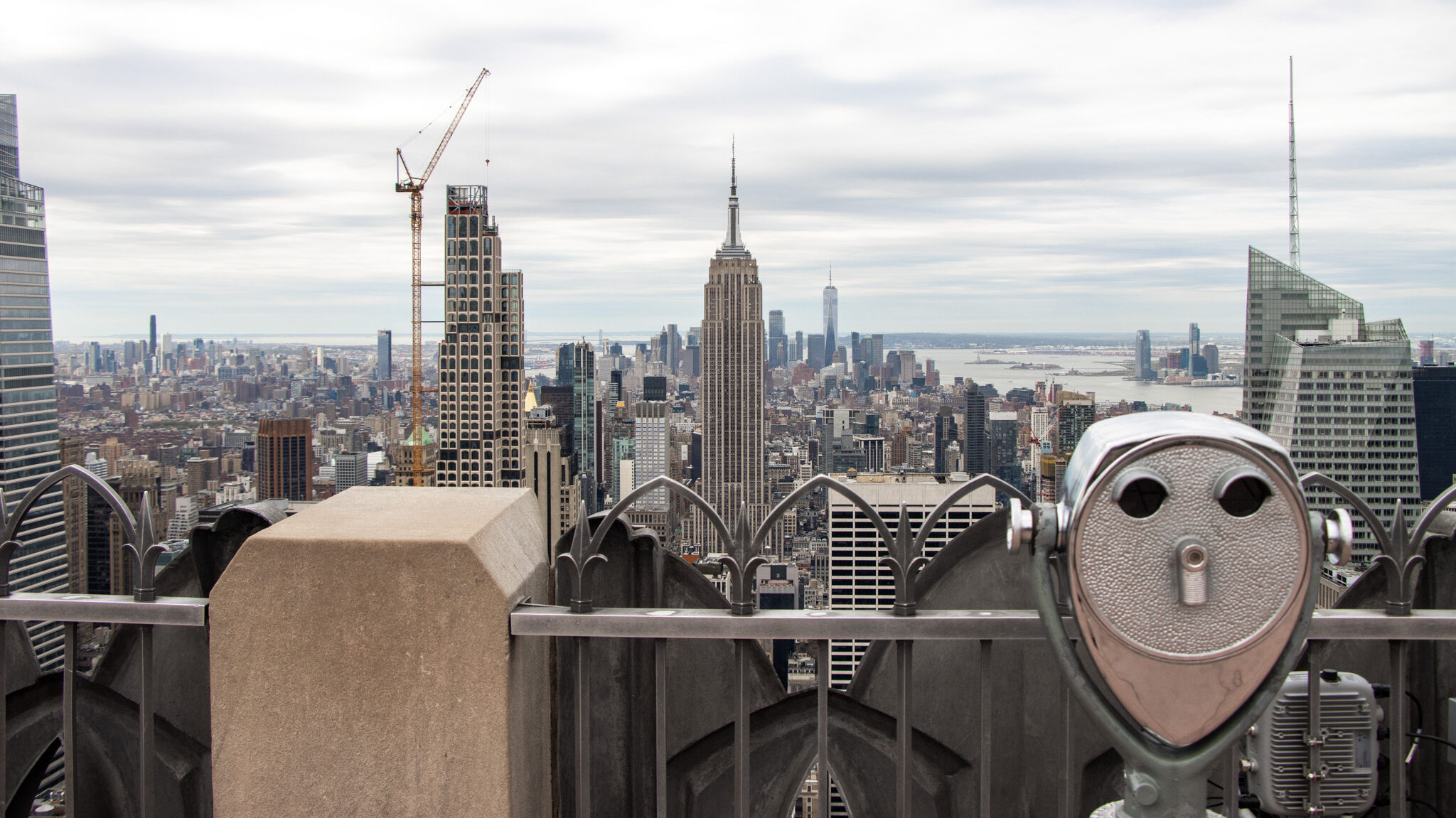 Top of the Rock Manhattan | Krista the Explorer View of the Empire State Building from the Top of the Rock one day in NYC.