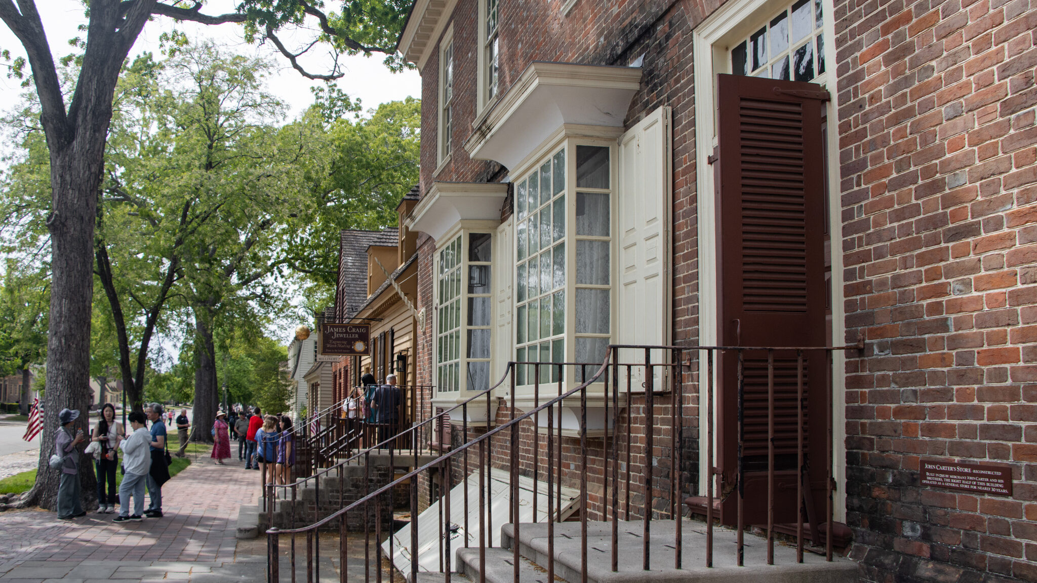 Colonial Williamsburg building historic towns in Virginia.