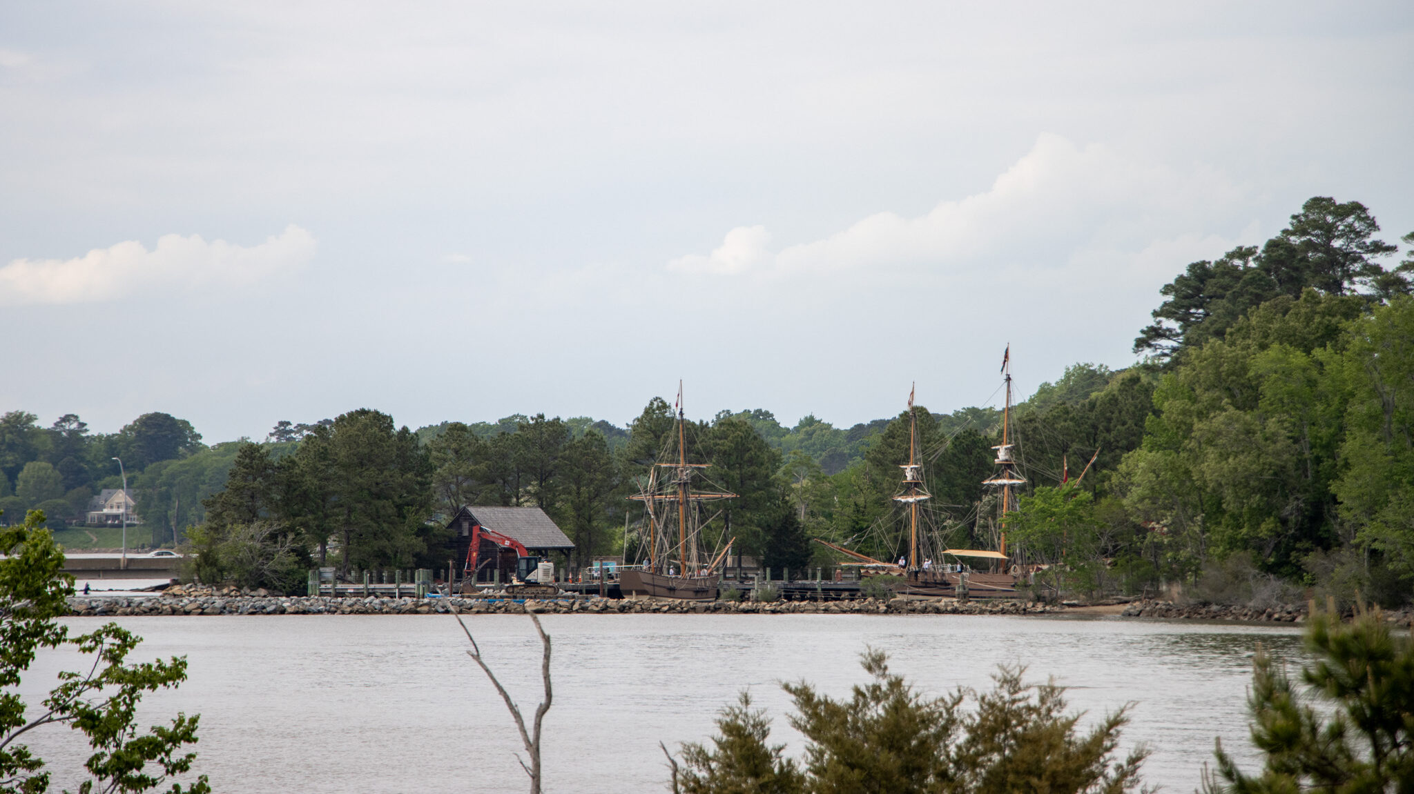 Jamestown Virginia | Krista the Explorer View across the water of historic settlement in Virginia.