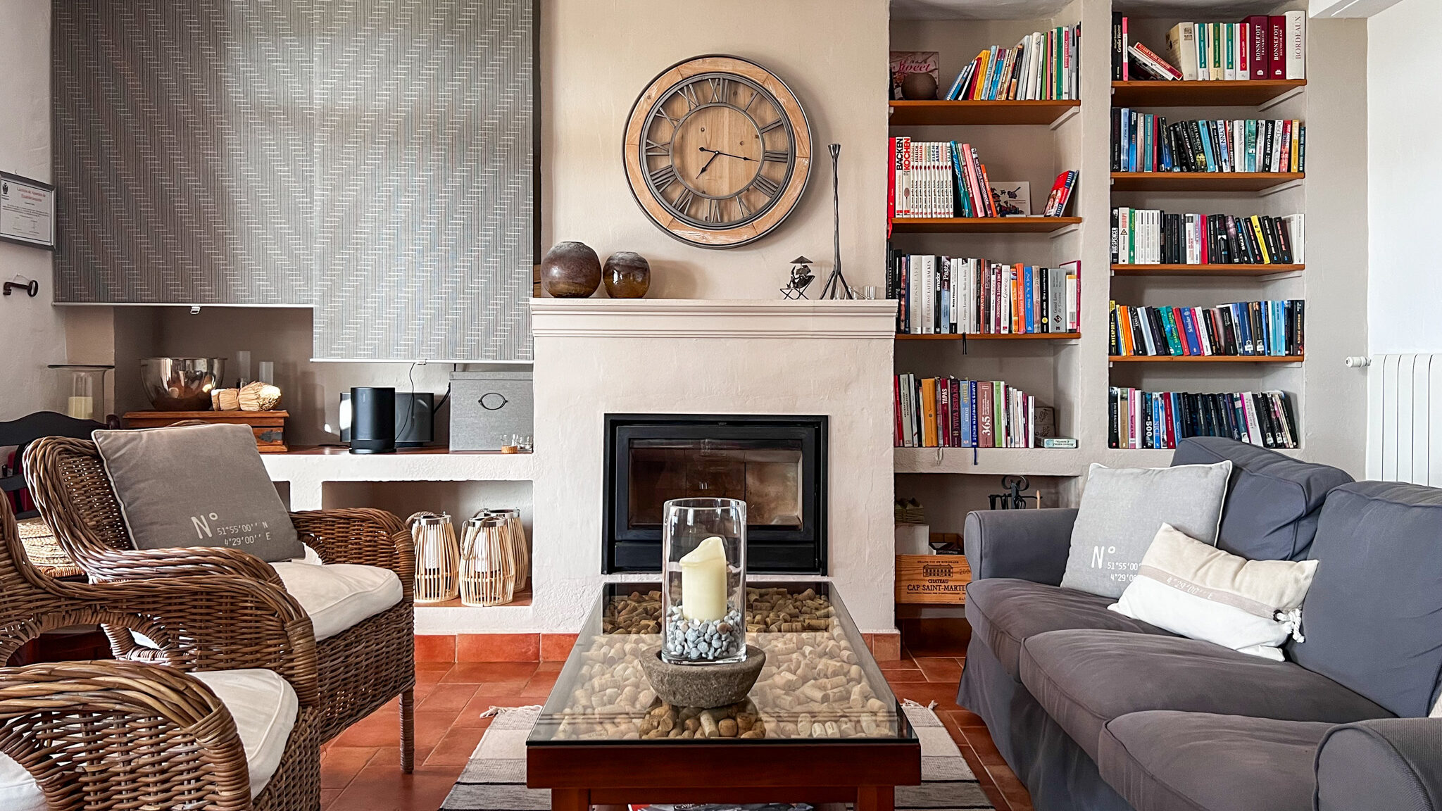 El Cortijo Mojacar | Krista the Explorer Interior of country villa with seating area.
