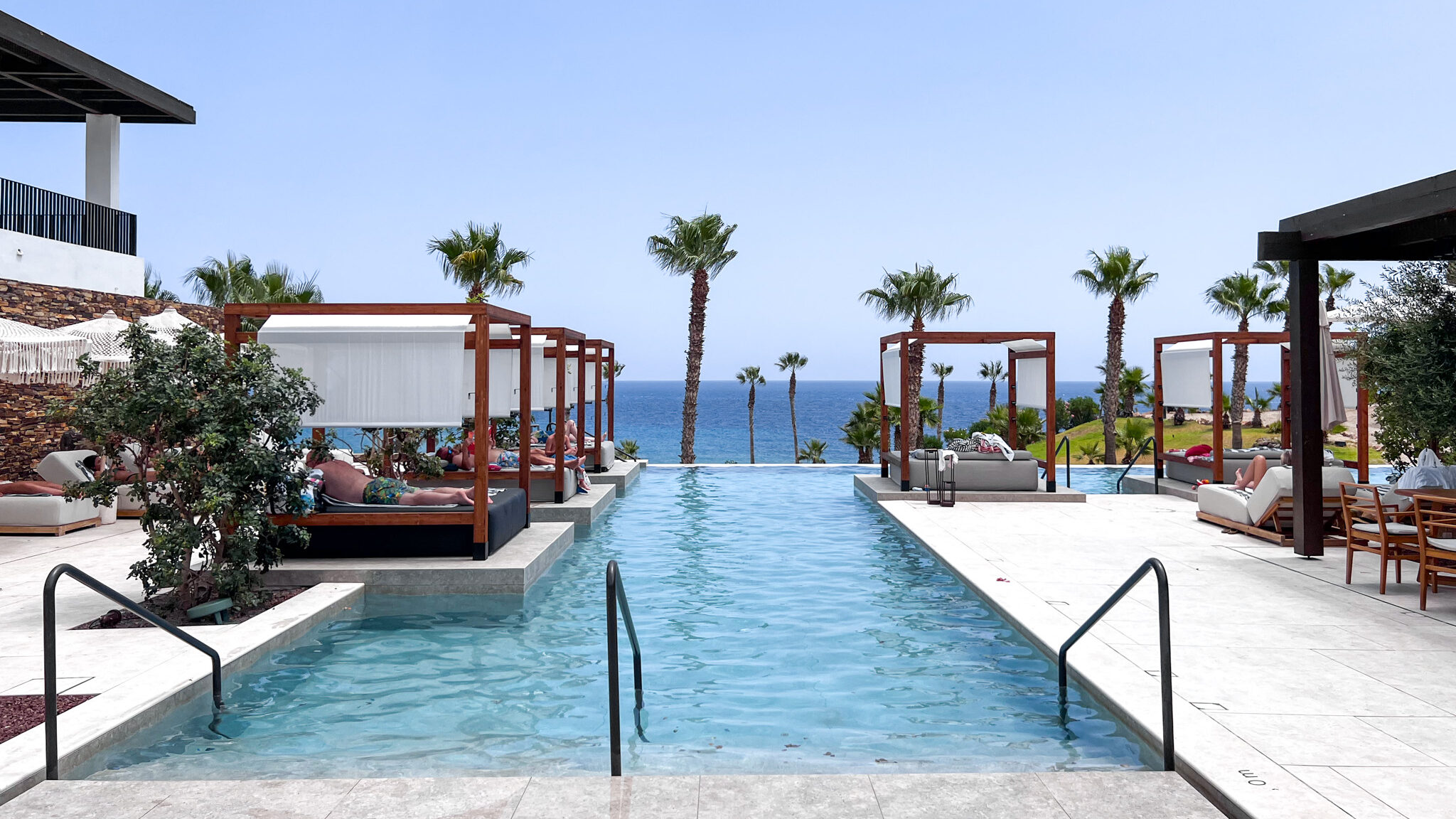 Beach Club Mojacar | Krista the Explorer Beach club in Mojacar with large pool.