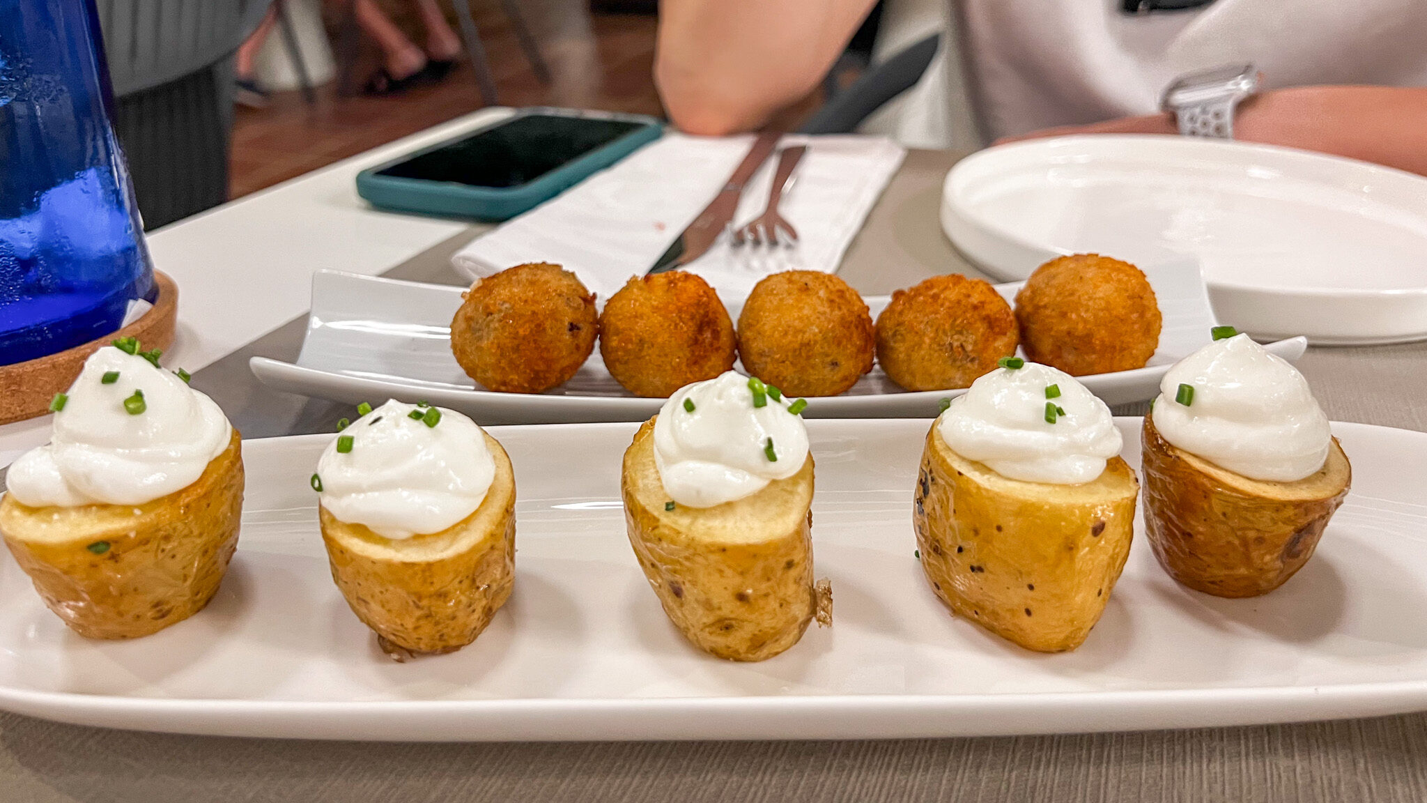 Gastro Malabar Mojacar | Krista the Explorer Plate of patatas bravas and croquettes.